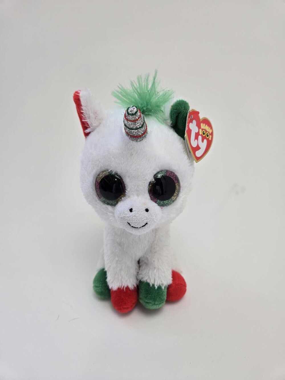 TY Beanie Boo “Candy Cane” the Holiday Unicorn (6 inch)